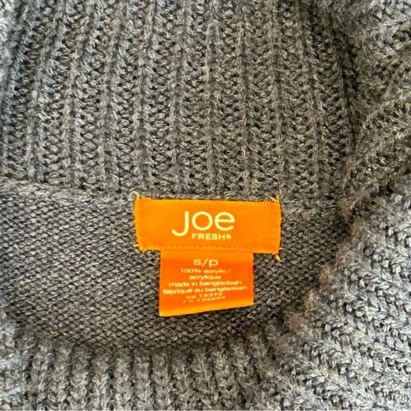 JOE Fresh purple chunky knit cowl neck sweater Sz S - Picture 4 of 7